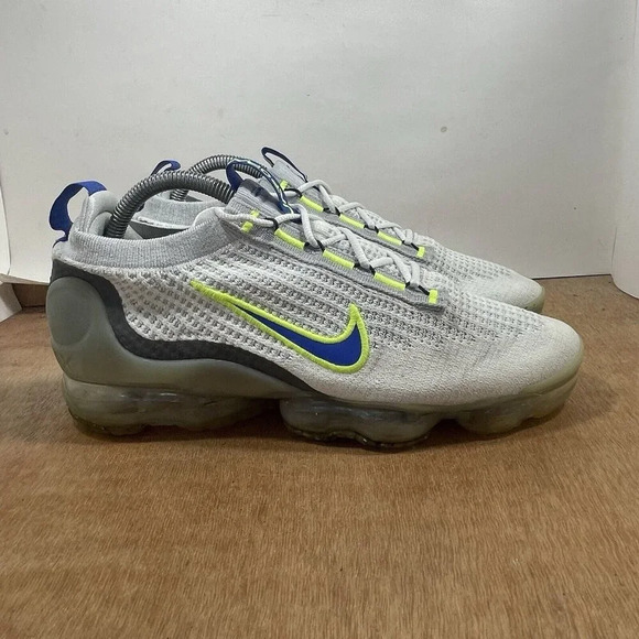Nike Other - Nike Air VaporMax 2021 FK Men Size 8.5 'White Hyper Royal Volt' [DC9394-100]